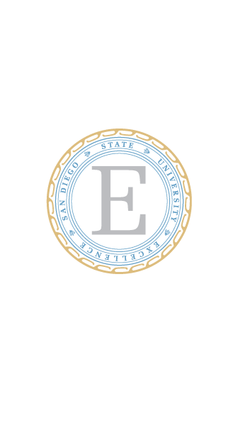 san diego state university "Excellence" logo design 