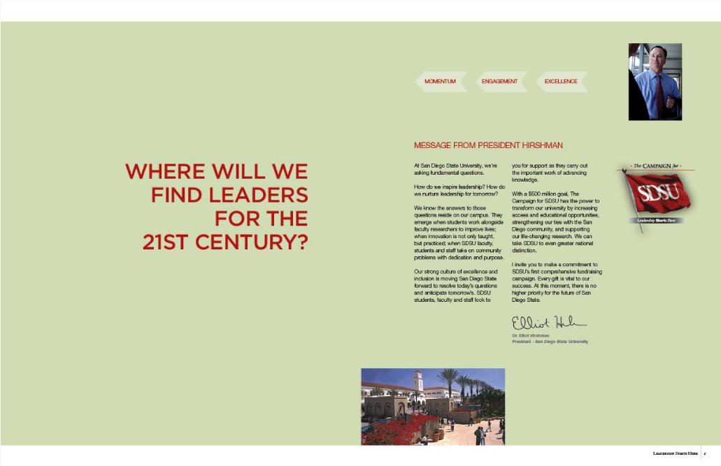 SAN DIEGO STATE UNIVERSITY CAPITAL CAMPAIGN